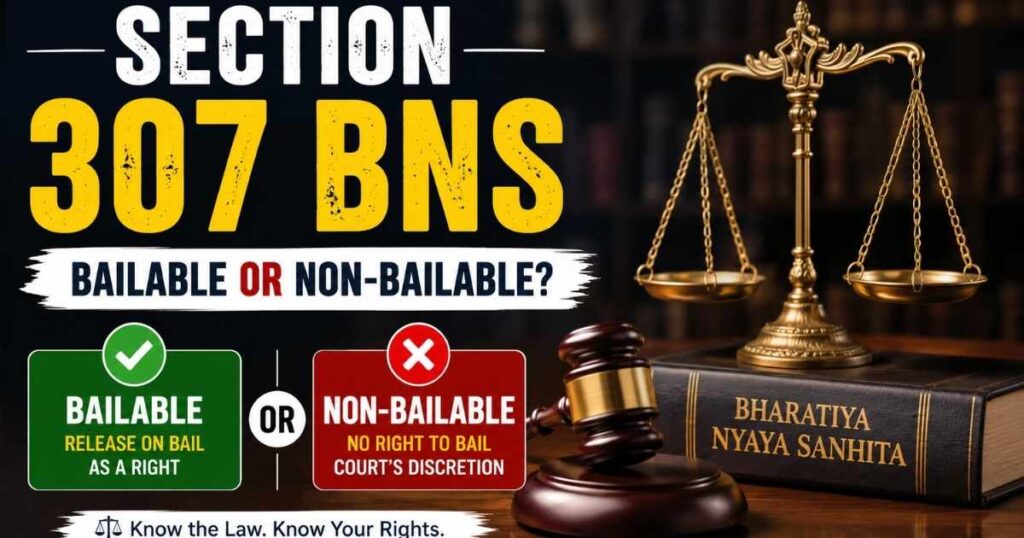 Section 307 BNS Bailable or Non-Bailable