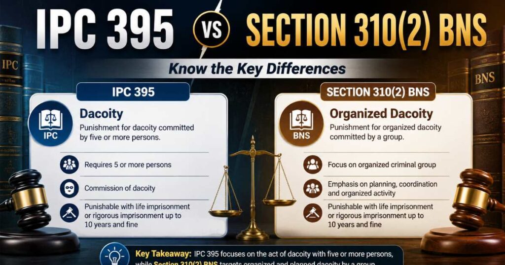 IPC 395 vs Section 310(2) BNS: Key Changes