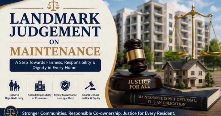 Landmark Judgement on Maintenance