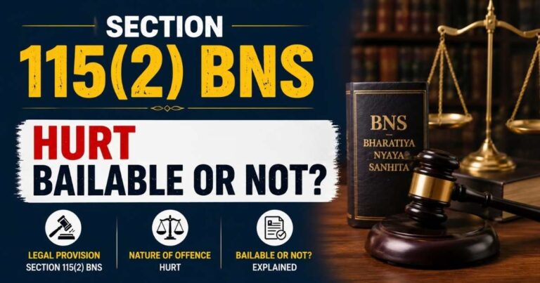Section 115 2 BNS Hurt Bailable Or Not