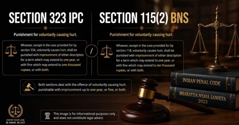 Section 323 IPC 115(2) BNS
