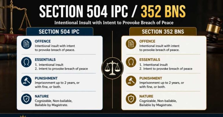 Section 504 IPC 352 BNS